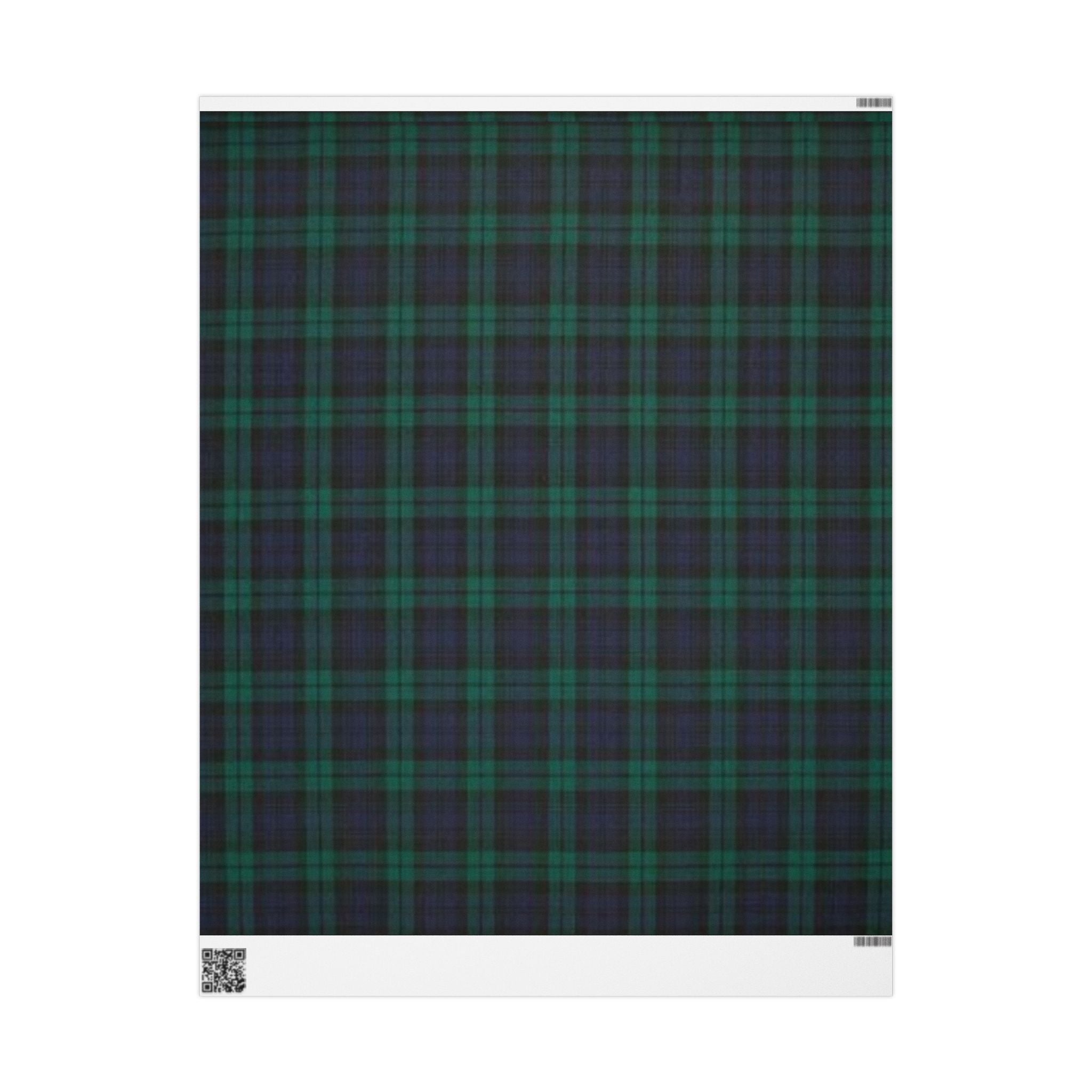 Blackwatch Tartan Wrapping Paper — Classic Scottish Plaid Gift Wrap for Holidays & Weddings
