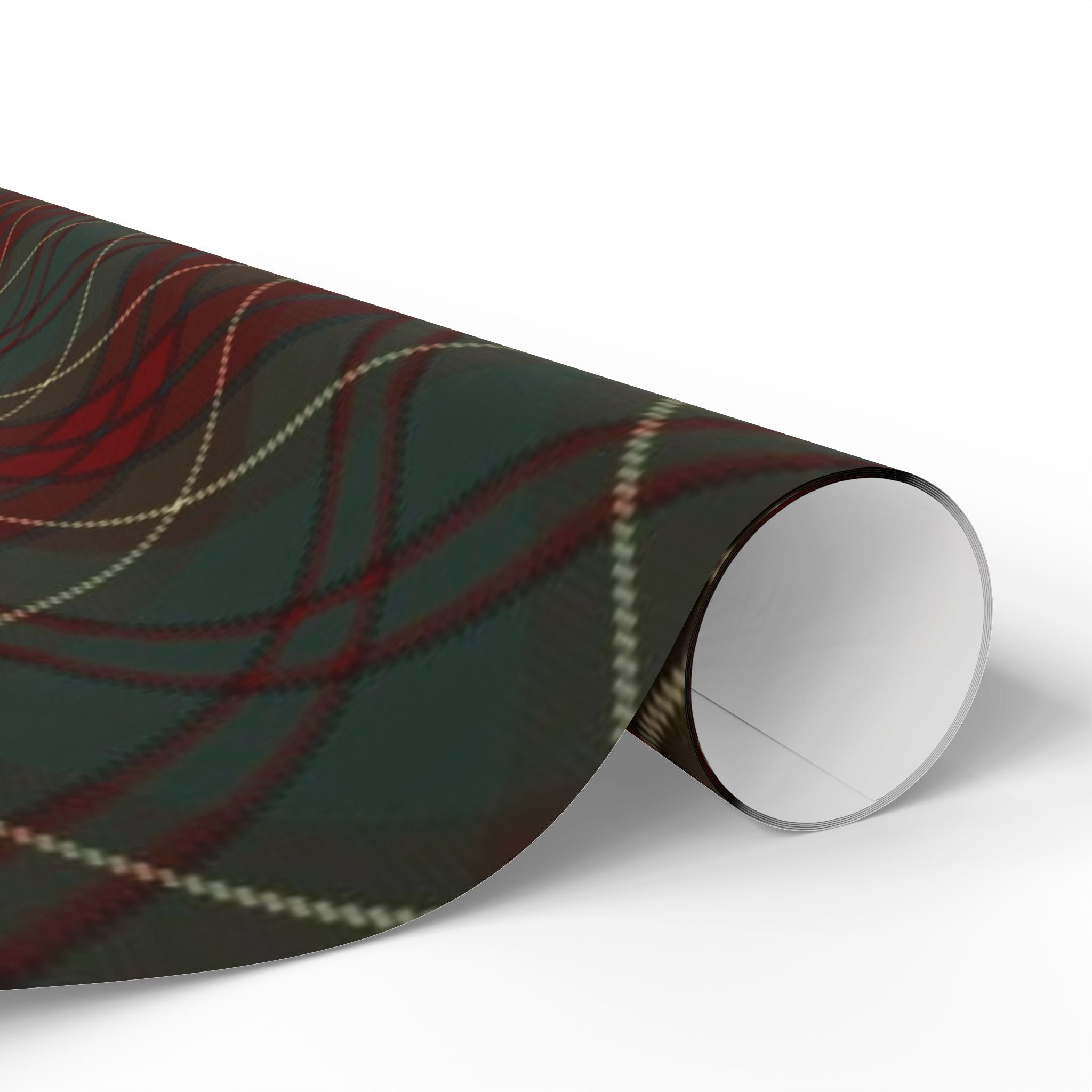 Plaid Wrapping Paper Roll — Classic Red & Green Tartan Gift Wrap for Christmas