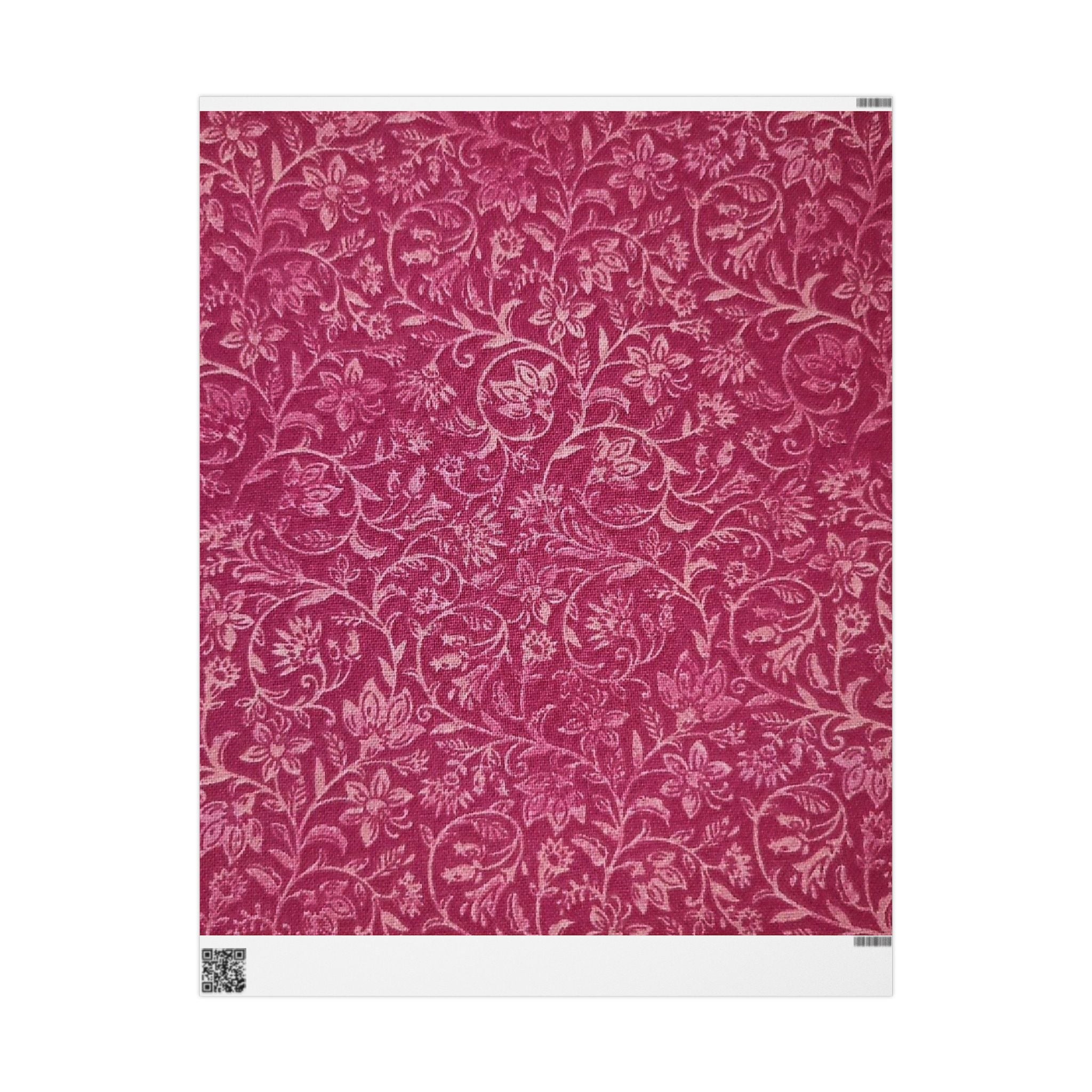 Elegant Floral Wrapping Paper Roll, Gift Wrap for All Occasions, Birthday, Wedding, Holidays, Eco-Friendly Decorative Wrap