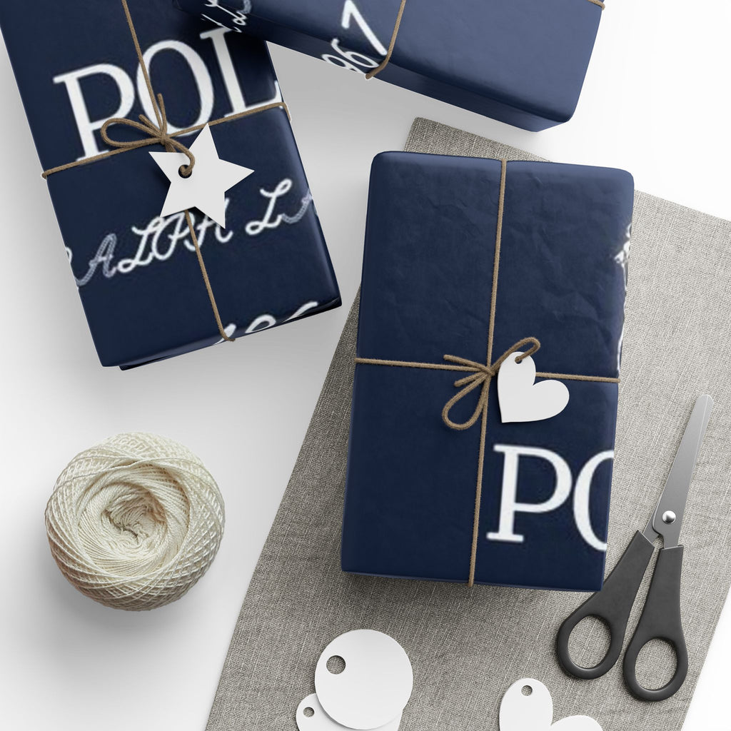 Polo Navy Logo Wrapping Paper – Ralph Lauren 1967 Gift Wrap