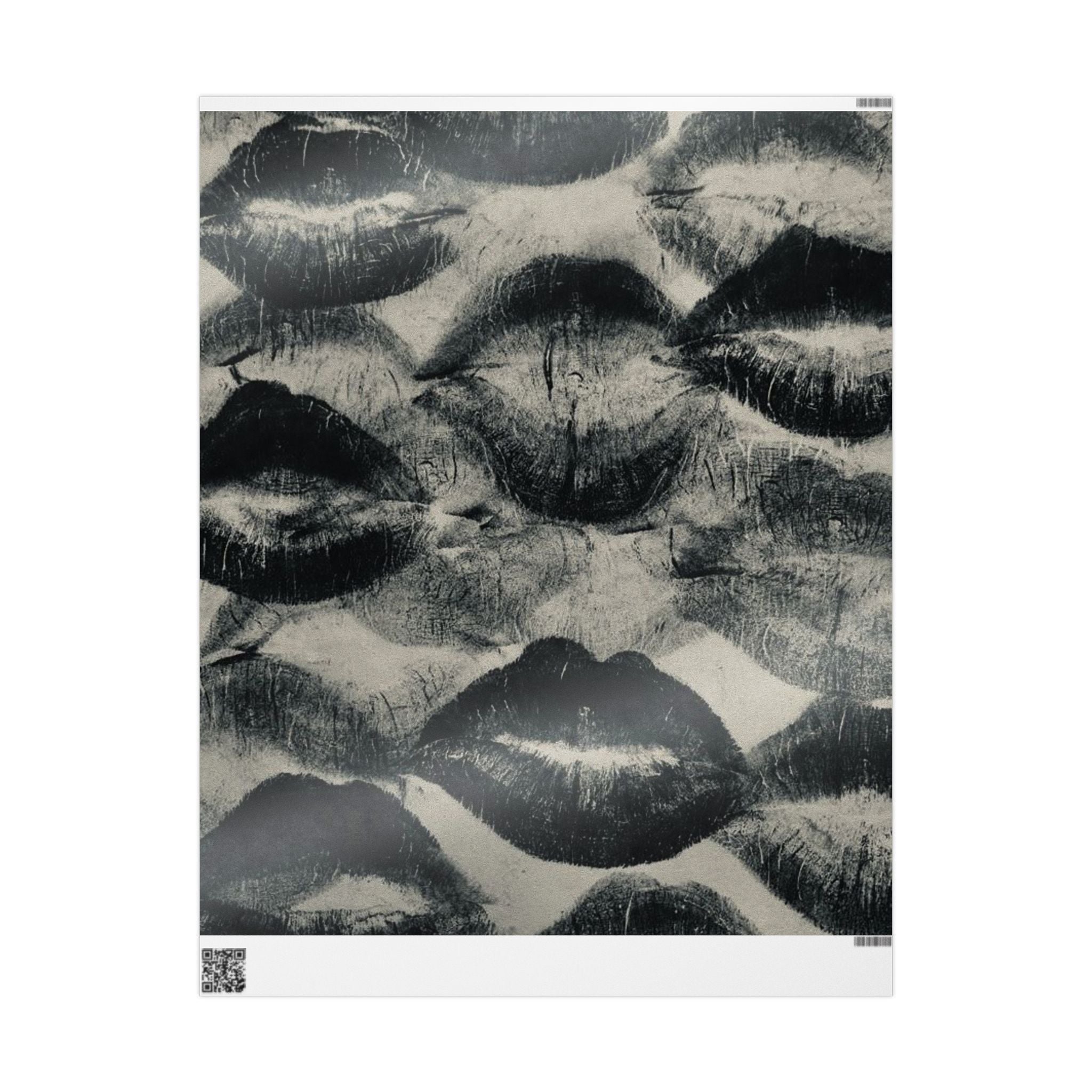 Chic Lip Print Wrapping Paper, Stylish Gift Wrap, Modern Party Supplies, Valentine's Day Decor, Unique Gift Packaging