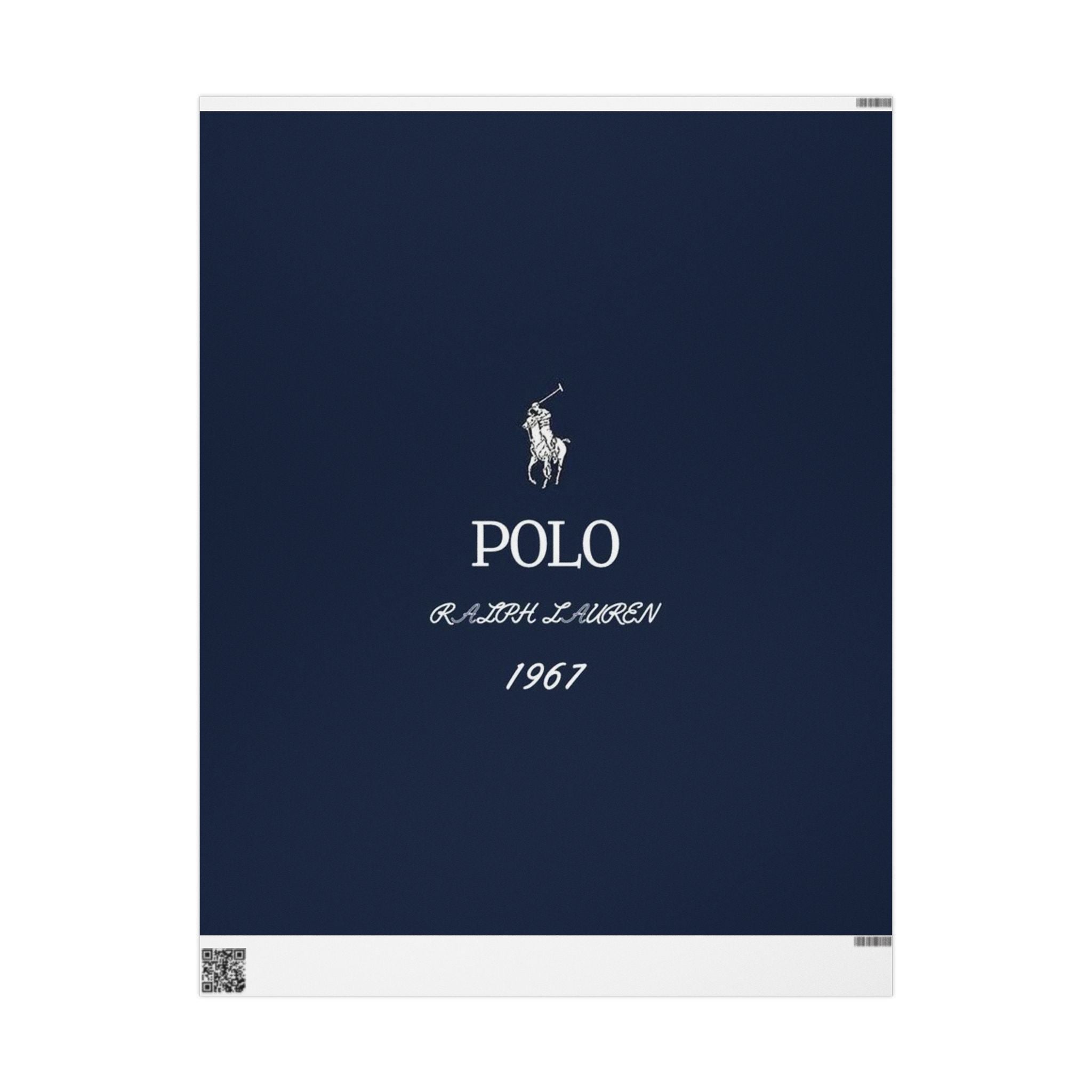 Polo Navy Logo Wrapping Paper – Ralph Lauren 1967 Gift Wrap
