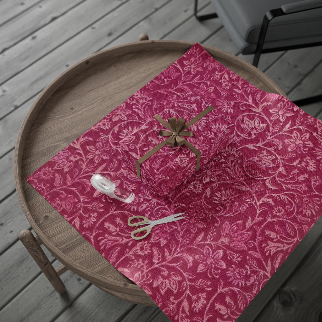 Elegant Floral Wrapping Paper Roll, Gift Wrap for All Occasions, Birthday, Wedding, Holidays, Eco-Friendly Decorative Wrap