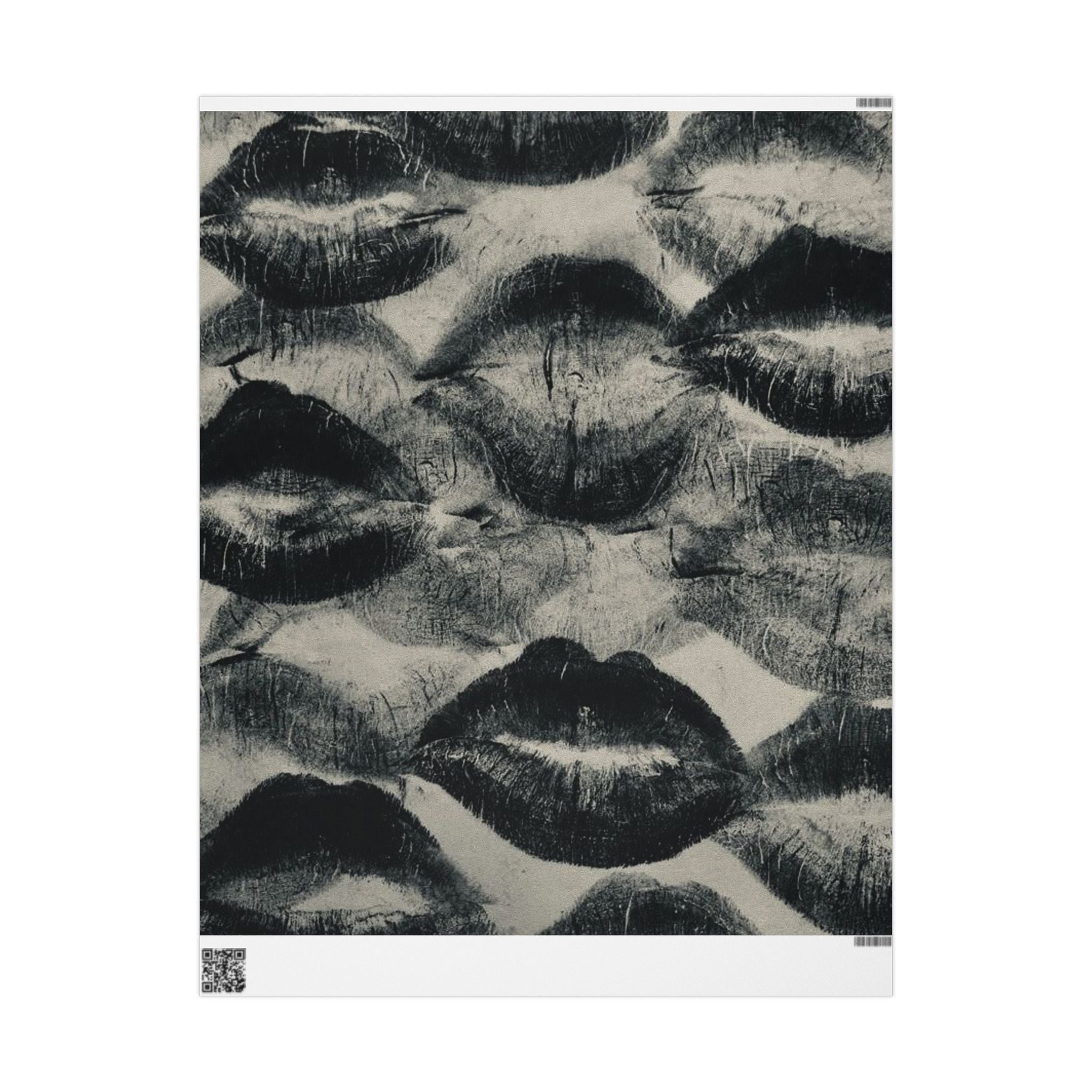 Chic Lip Print Wrapping Paper, Stylish Gift Wrap, Modern Party Supplies, Valentine's Day Decor, Unique Gift Packaging