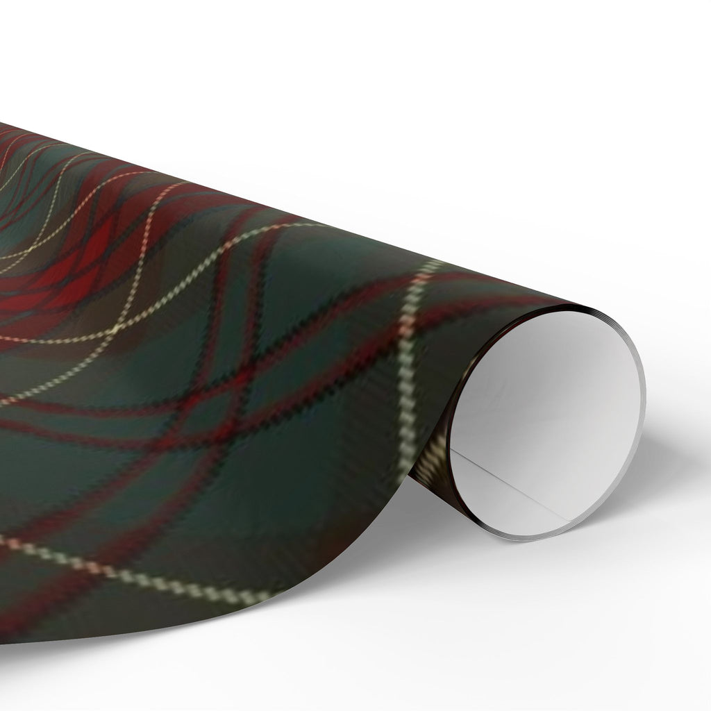 Plaid Wrapping Paper Roll — Classic Red & Green Tartan Gift Wrap for Christmas