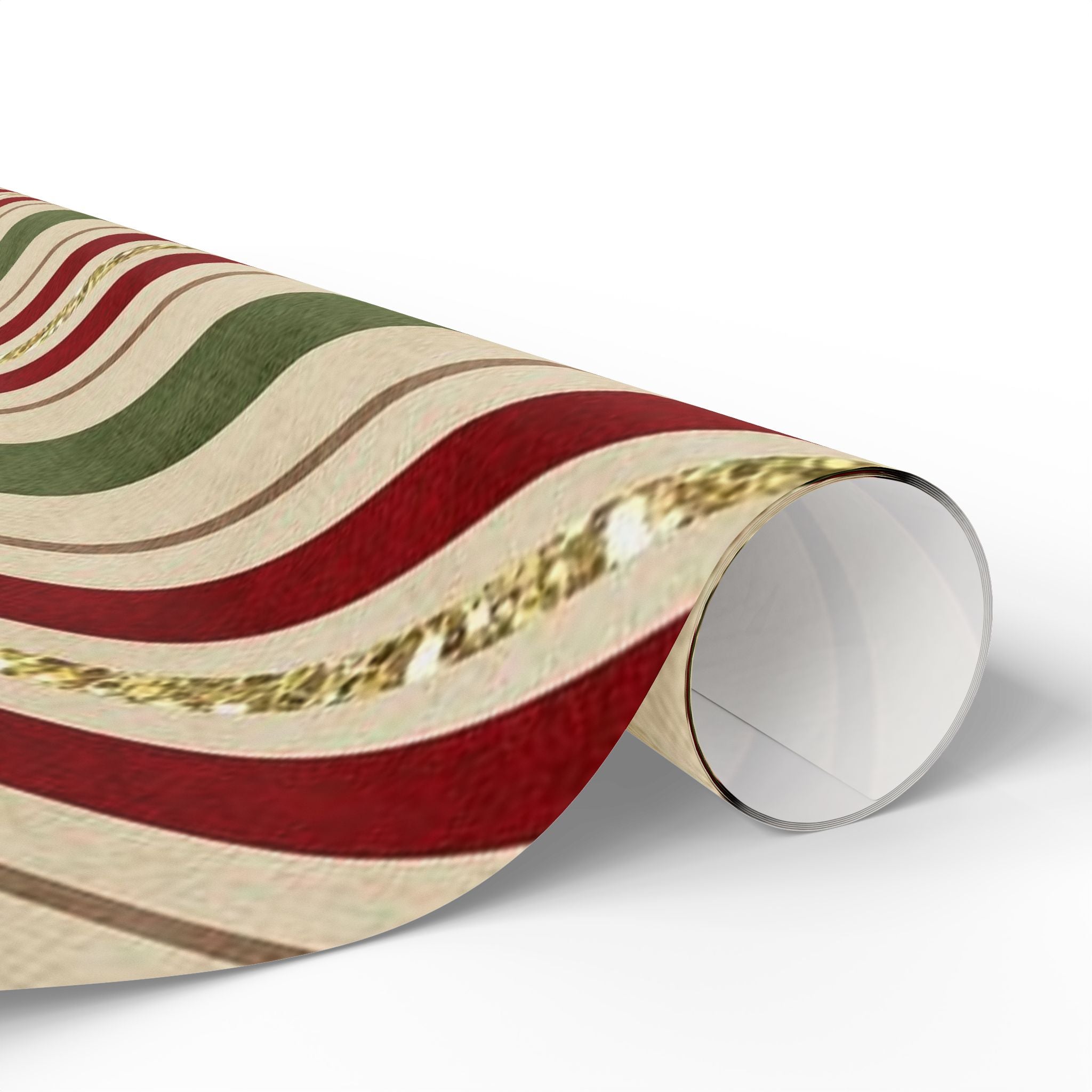 Festive Striped Wrapping Paper, Holiday Gift Wrap, Christmas Wrapping, Eco-Friendly Paper, Seasonal Decor
