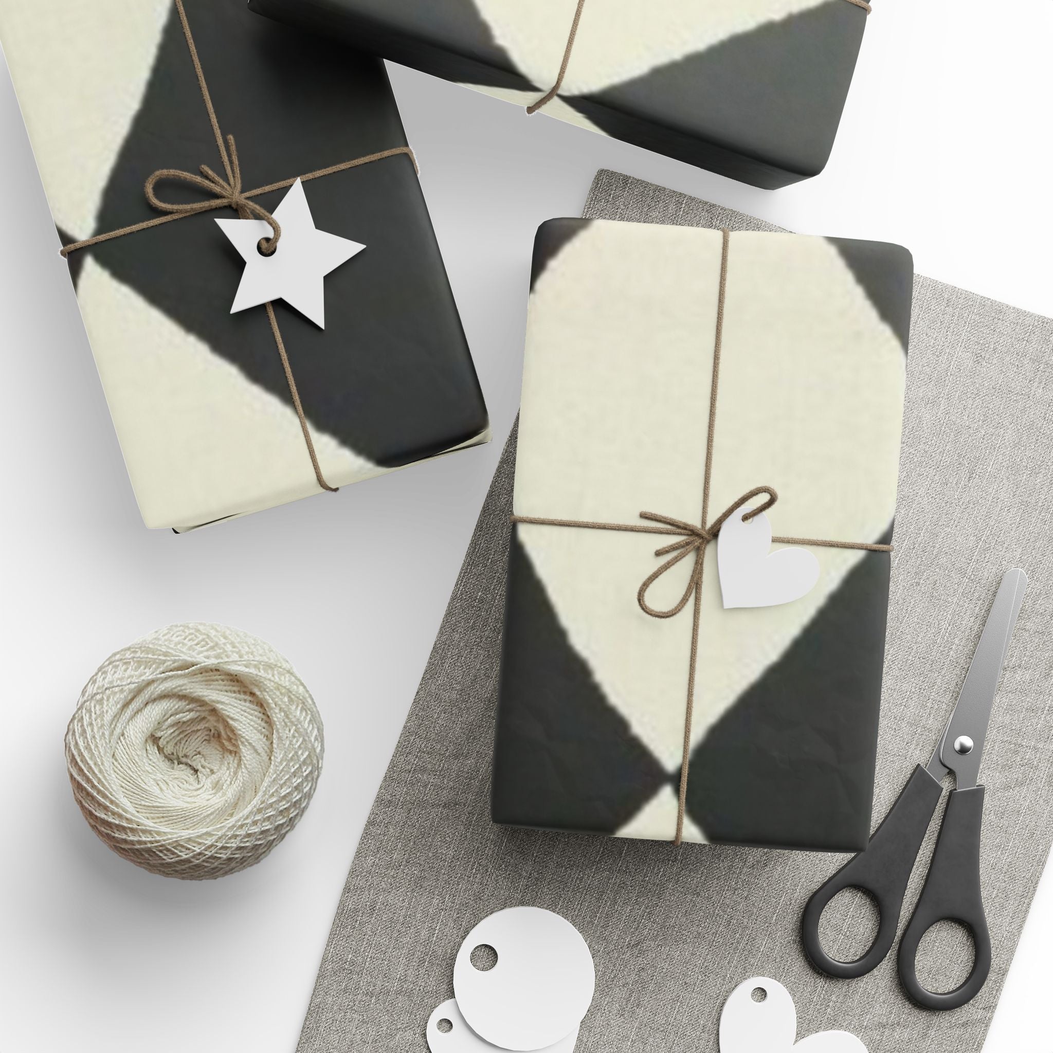 Chic Gift Wrap Paper, Modern Wrapping Paper for Birthdays, Holidays, and Special Occasions, Stylish Black and White Designs
