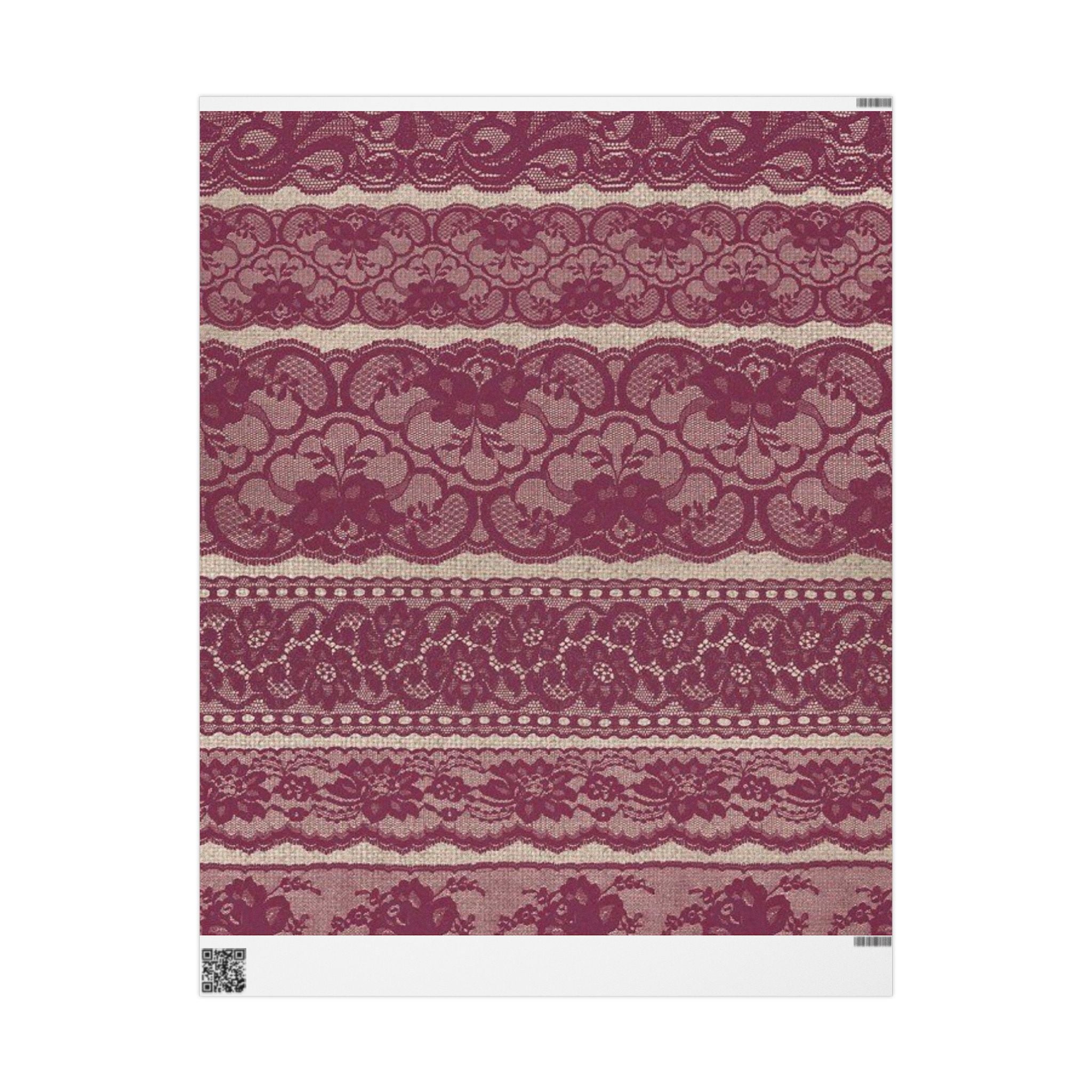 Elegant Lace Wrapping Paper, Vintage Style Gift Wrap, Stylish Birthday, Wedding, Holiday, Crafts, DIY Projects