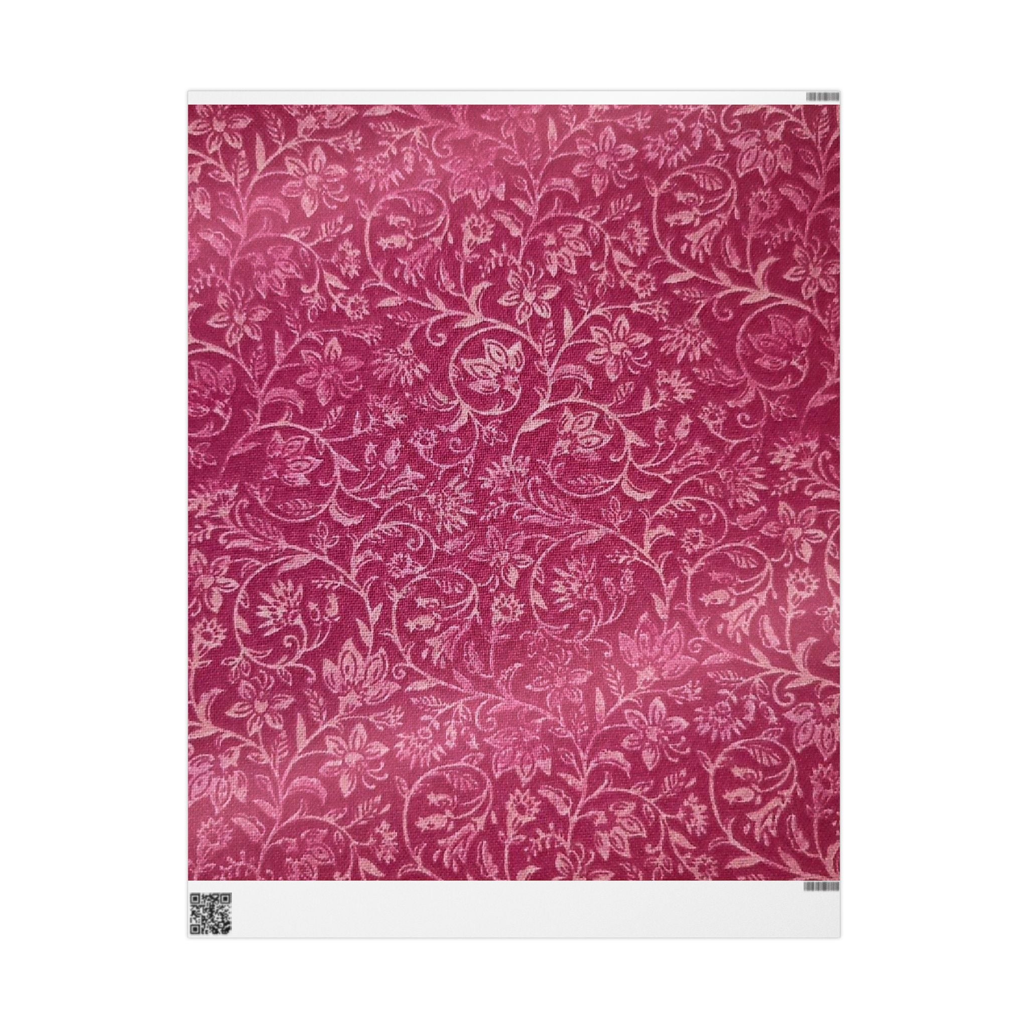 Elegant Floral Wrapping Paper Roll, Gift Wrap for All Occasions, Birthday, Wedding, Holidays, Eco-Friendly Decorative Wrap