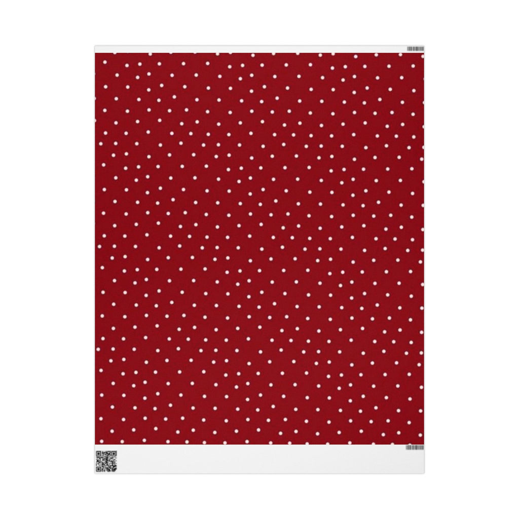 Festive Wrapping Paper for All Occasions - Christmas, Birthdays, Holidays, Parties, Gift Wrap, Red Polka Dots