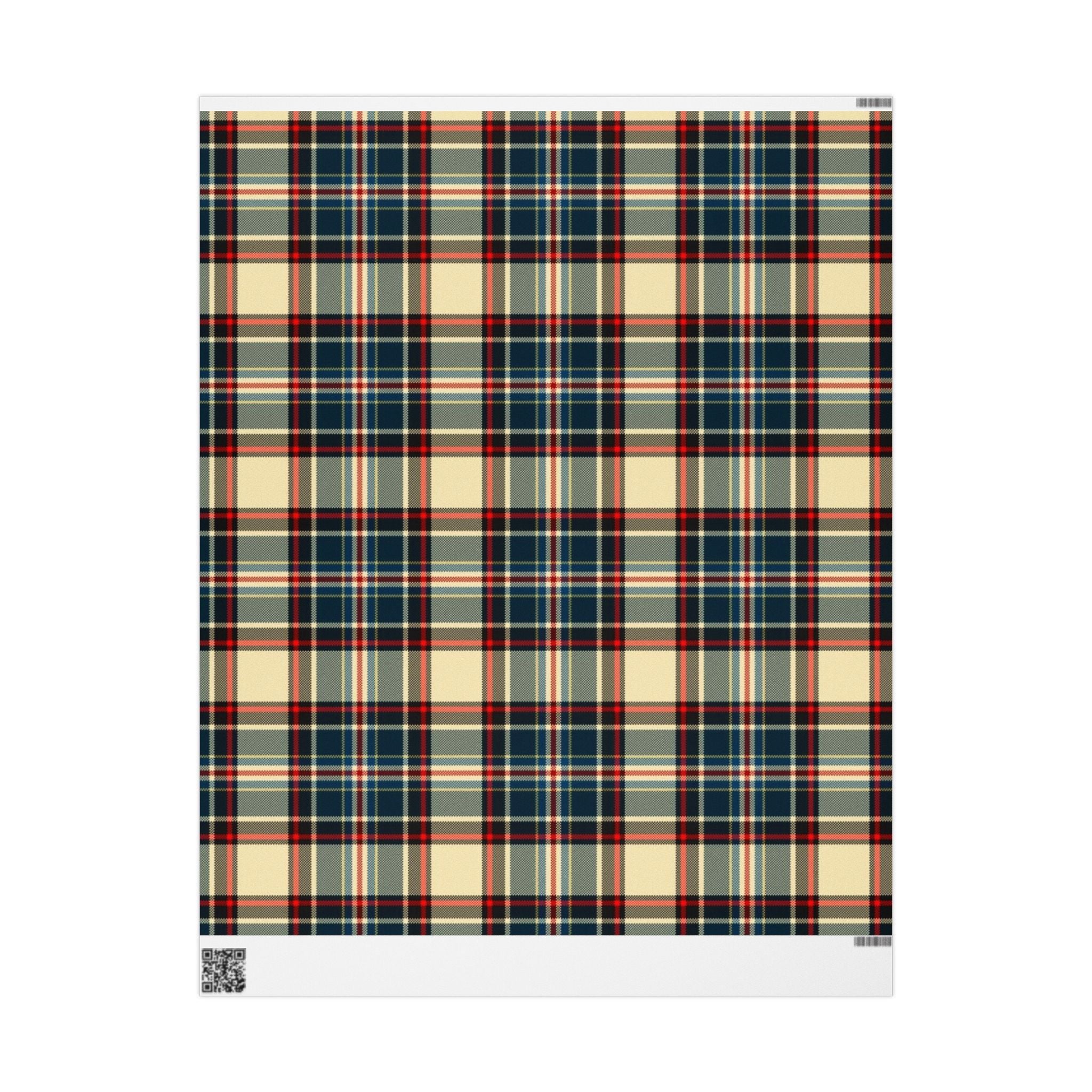 Rustic Plaid Wrapping Paper Roll | Gift Wrapping for Holidays, Birthdays, Christmas, DIY Craft Projects, Special Occasions