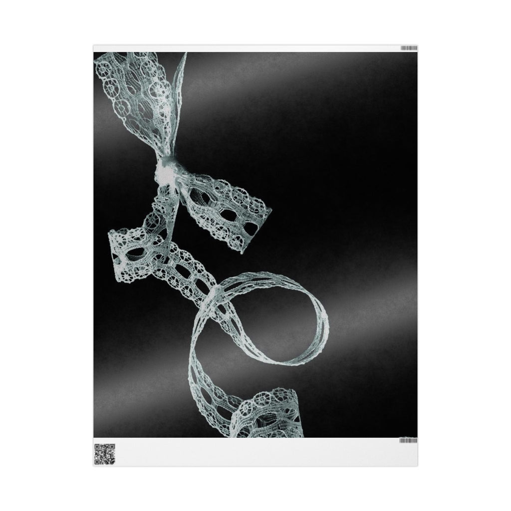 Elegant Black Lace Wrapping Paper, Unique Gift Wrap, Special Occasions, Holiday Wrapping, Wedding Decor, Craft Supply