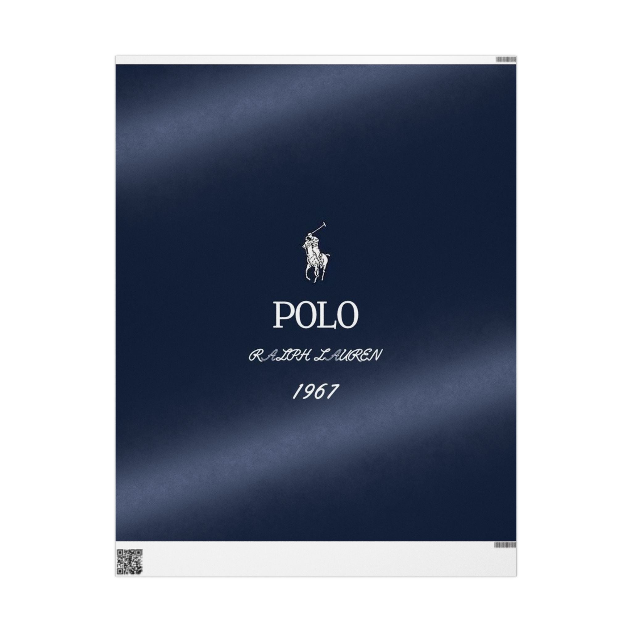 Polo Navy Logo Wrapping Paper – Ralph Lauren 1967 Gift Wrap