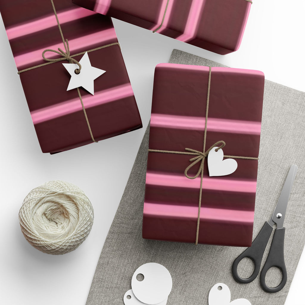Elegant Striped Wrapping Paper - Versatile Gift Wrap for Holidays, Birthdays, Celebrations, Showcase, Family Events, Special Occasions