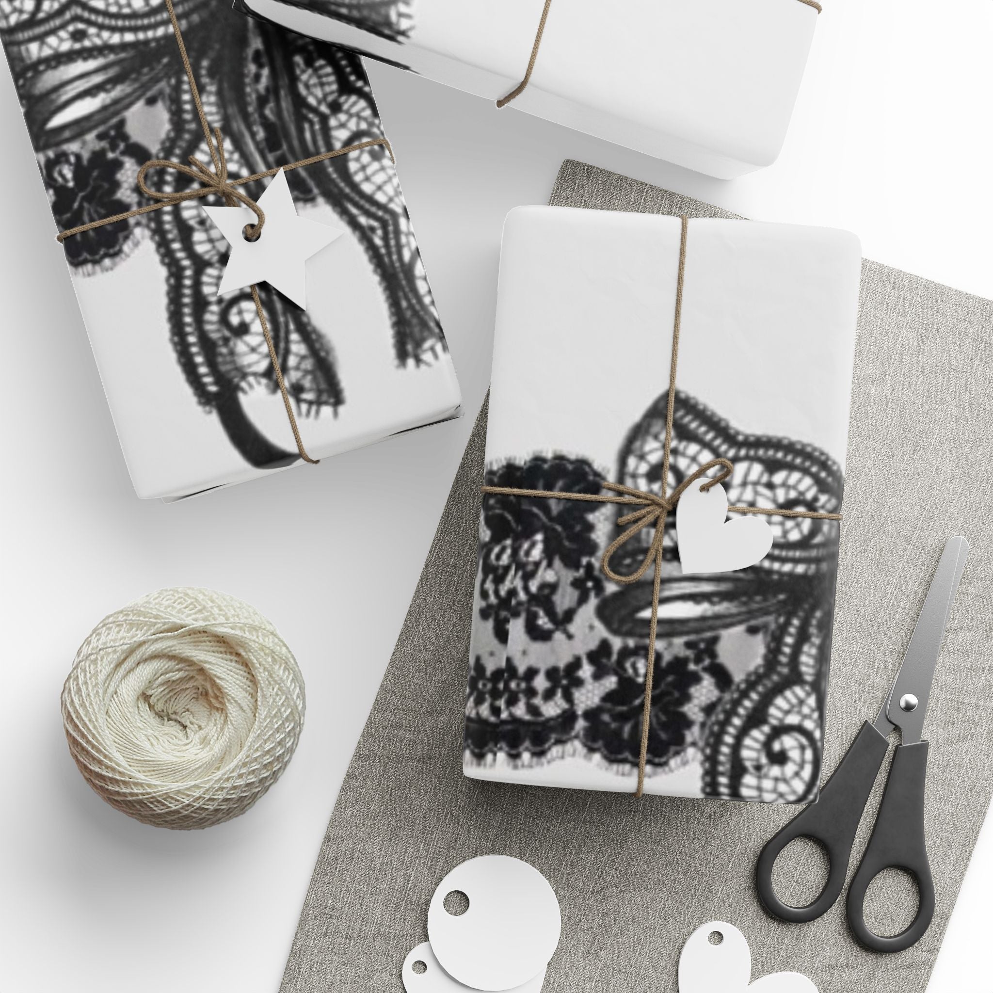 Elegant Lace Wrapping Paper for Special Occasions, Birthday Gifts, Holiday Wrap, Bridal Showers, DIY Gift Wrap