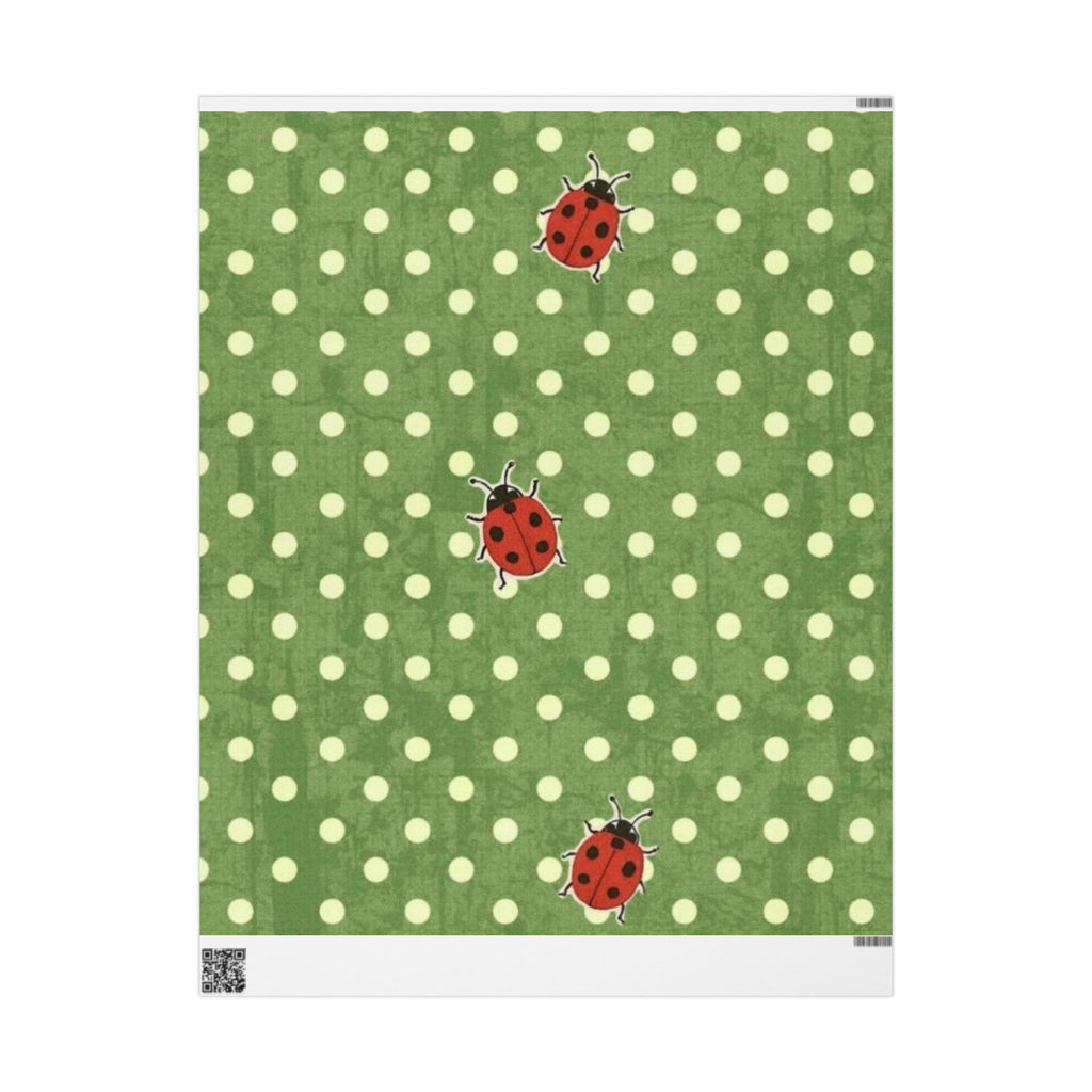 Ladybug Polka Dot Wrapping Paper, Eco-Friendly Gift Wrap for All Occasions, Birthday, Christmas, Party Decor, Unique Gift Presentation