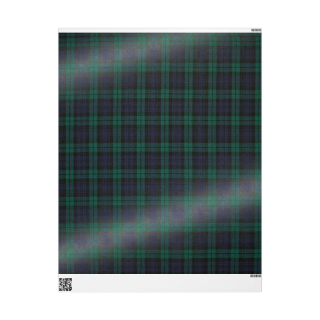 Blackwatch Tartan Wrapping Paper — Classic Scottish Plaid Gift Wrap for Holidays & Weddings