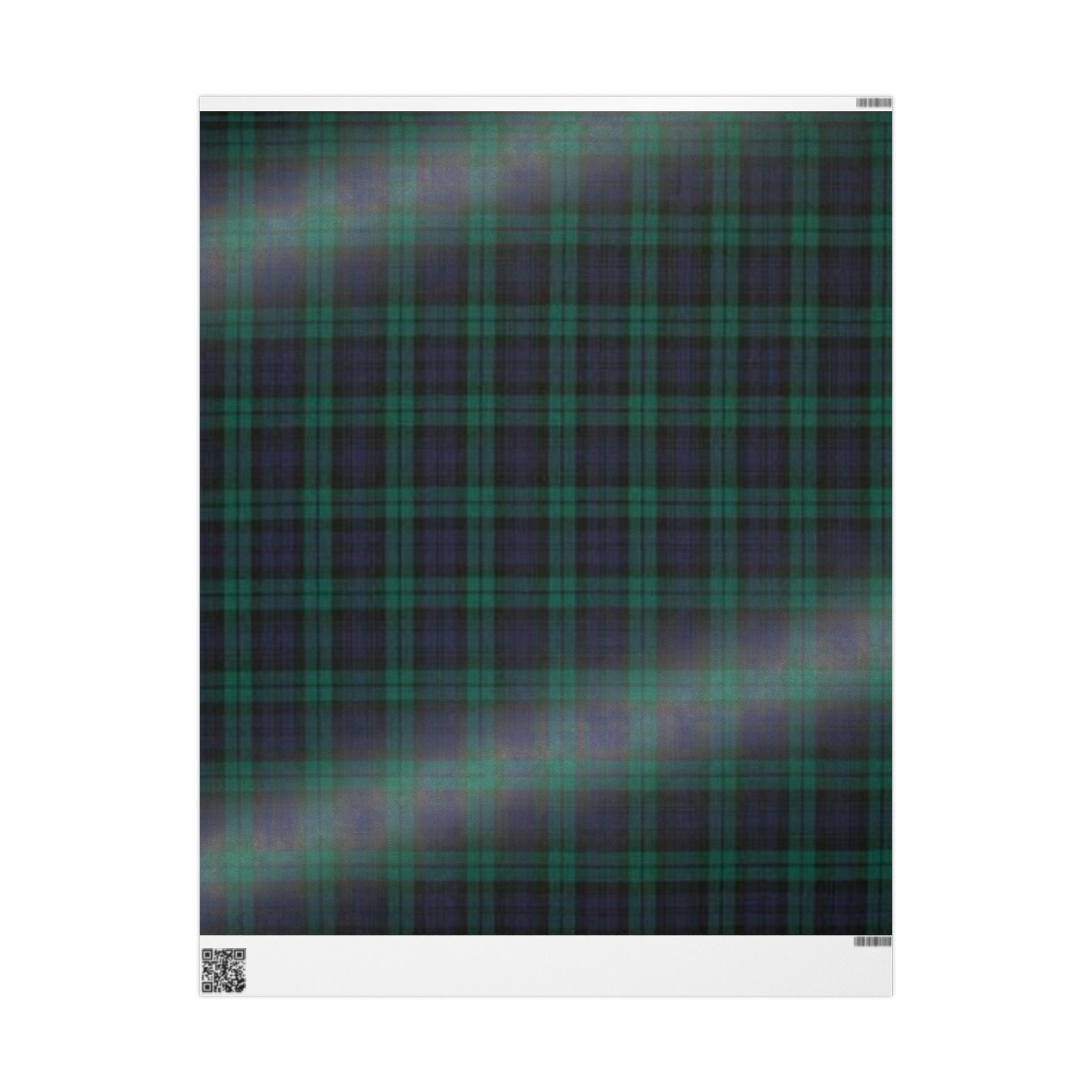 Blackwatch Tartan Wrapping Paper — Classic Scottish Plaid Gift Wrap for Holidays & Weddings