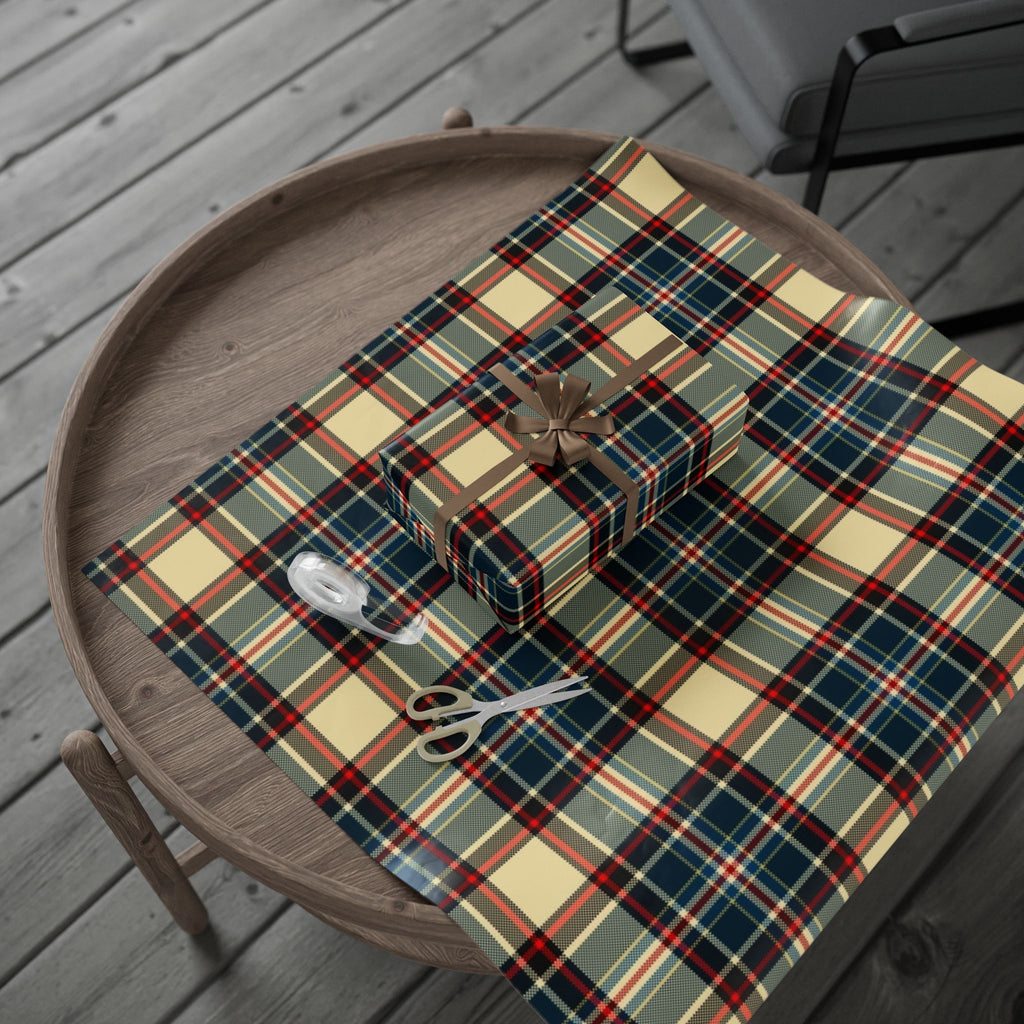 Rustic Plaid Wrapping Paper Roll | Gift Wrapping for Holidays, Birthdays, Christmas, DIY Craft Projects, Special Occasions