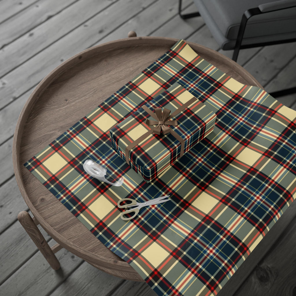 Rustic Plaid Wrapping Paper Roll | Gift Wrapping for Holidays, Birthdays, Christmas, DIY Craft Projects, Special Occasions