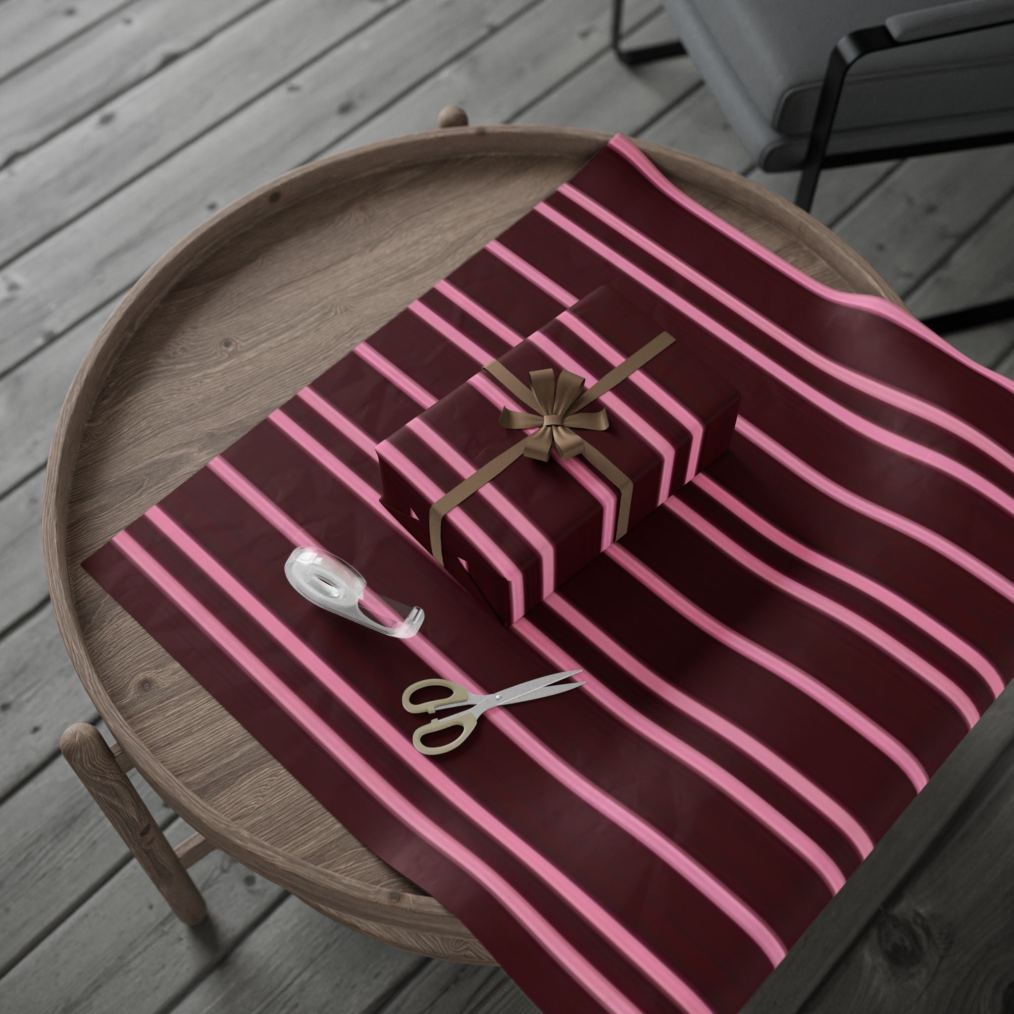 Elegant Striped Wrapping Paper - Versatile Gift Wrap for Holidays, Birthdays, Celebrations, Showcase, Family Events, Special Occasions