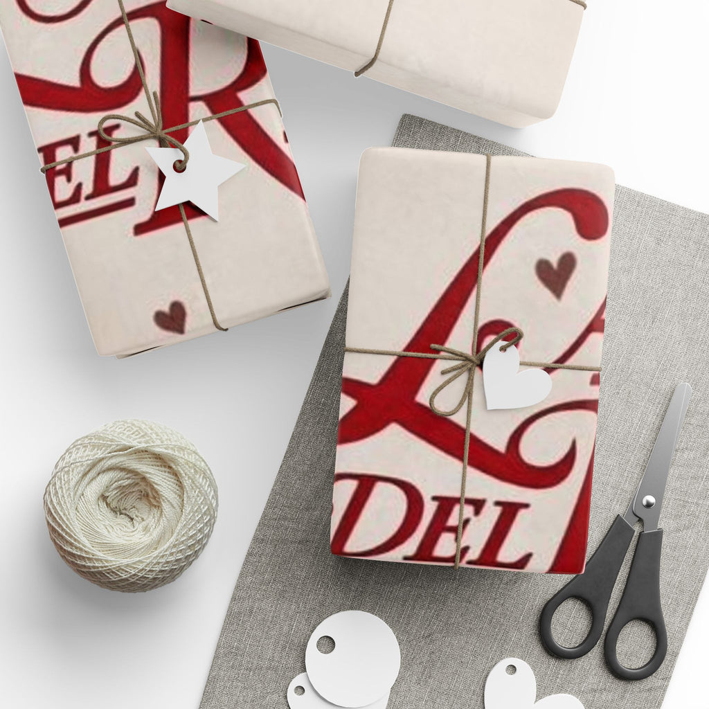 Lana Del Rey Heart Pattern Wrapping Paper, Gift Wrap for Birthdays, Anniversaries, Holidays, Artsy Presents, Customized Packaging