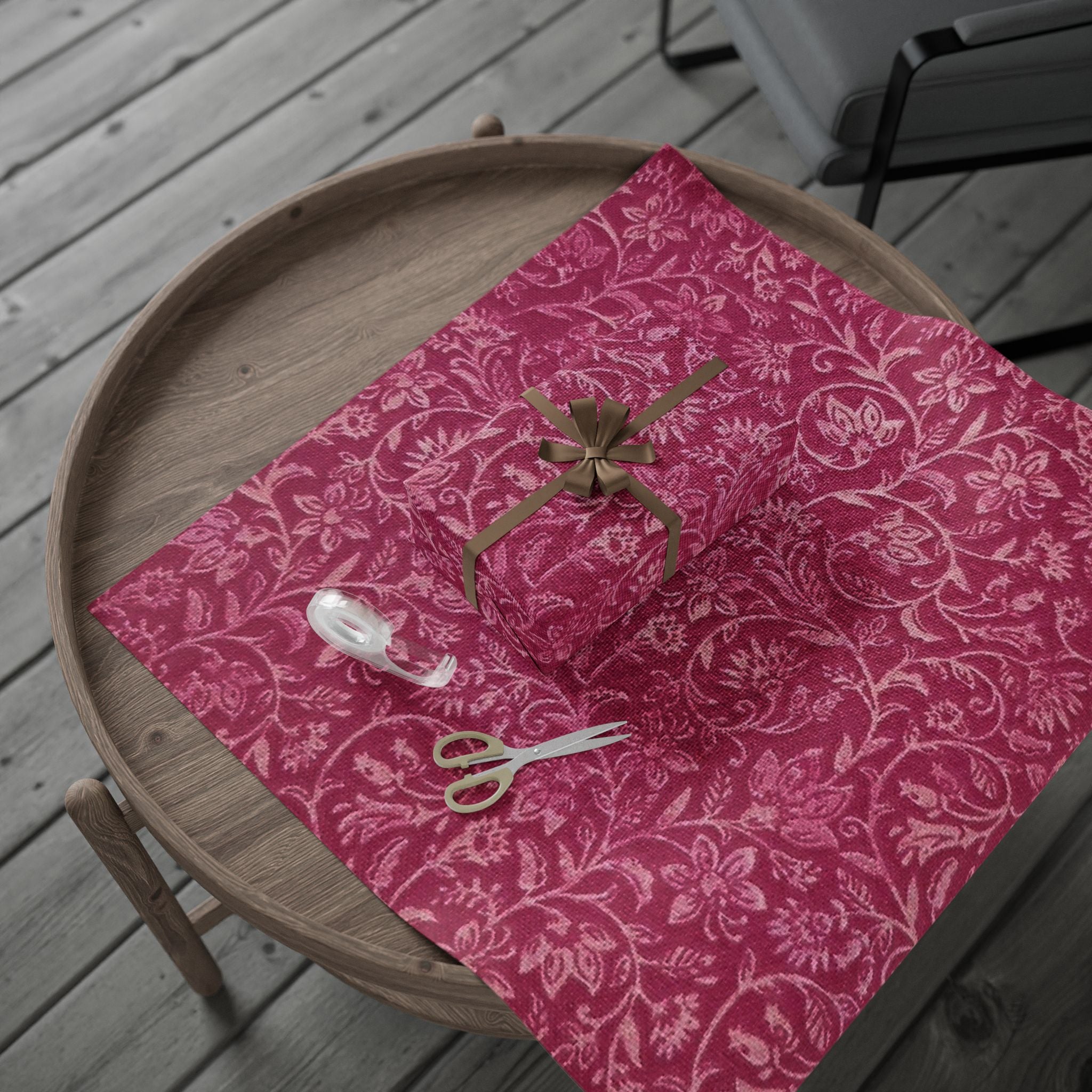 Elegant Floral Wrapping Paper Roll, Gift Wrap for All Occasions, Birthday, Wedding, Holidays, Eco-Friendly Decorative Wrap