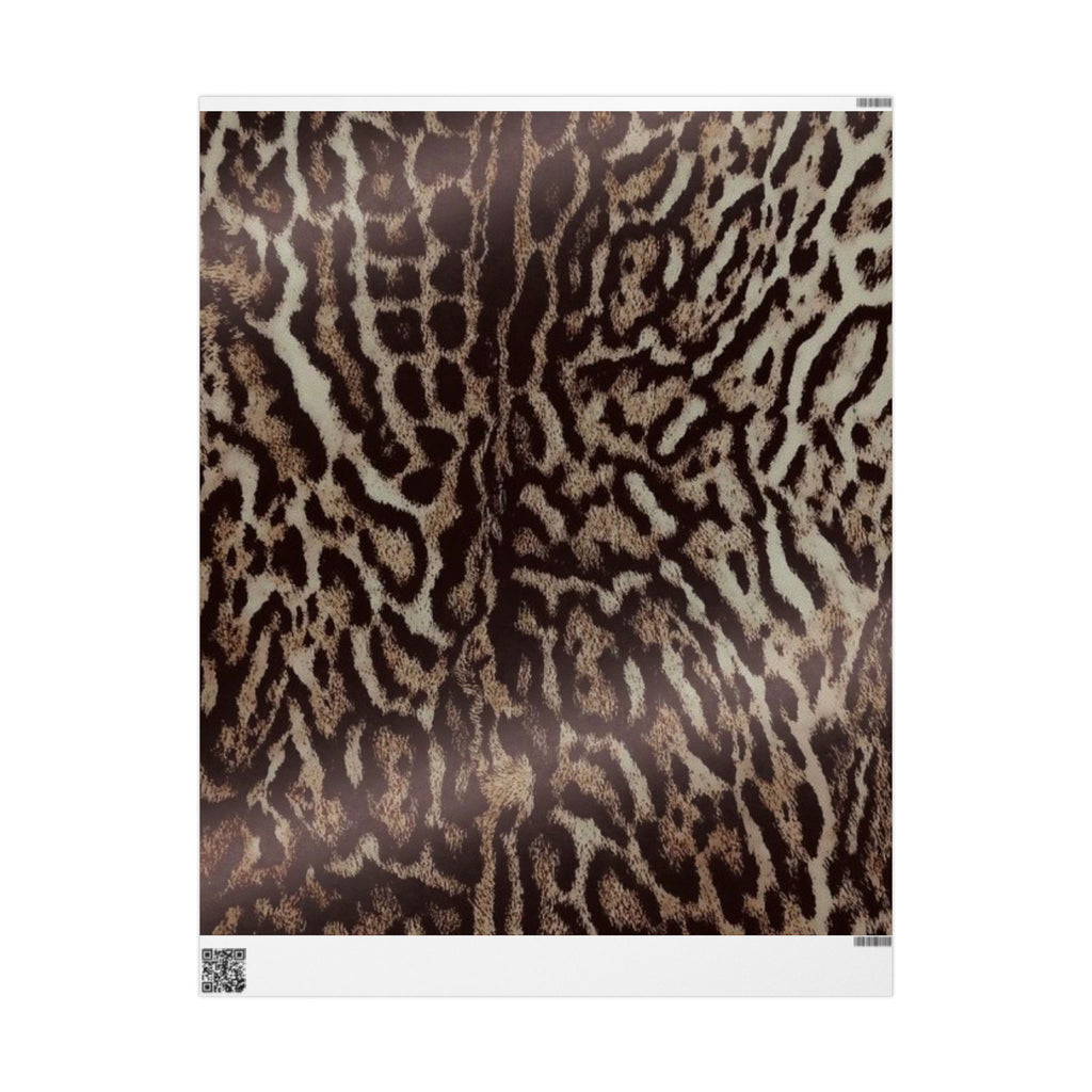 Chic Animal Print Wrapping Paper, Birthday Gift Wrap, Elegant Holiday Decor, Modern Gift Wrapping, Unique Packaging Solution