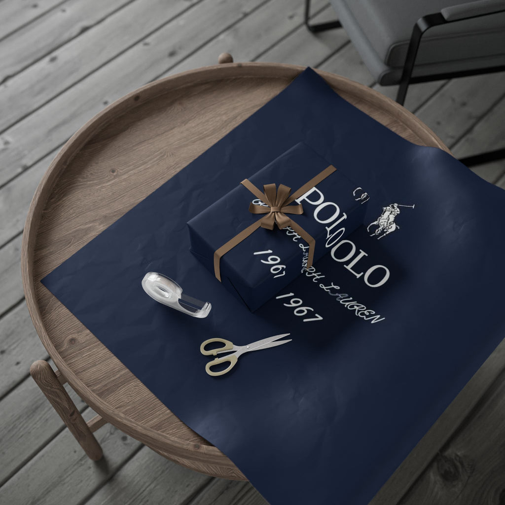 Polo Navy Logo Wrapping Paper – Ralph Lauren 1967 Gift Wrap