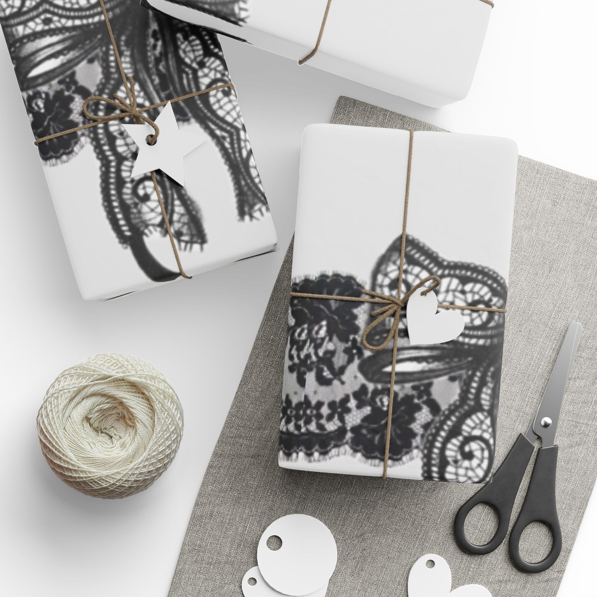 Elegant Lace Wrapping Paper for Special Occasions, Birthday Gifts, Holiday Wrap, Bridal Showers, DIY Gift Wrap