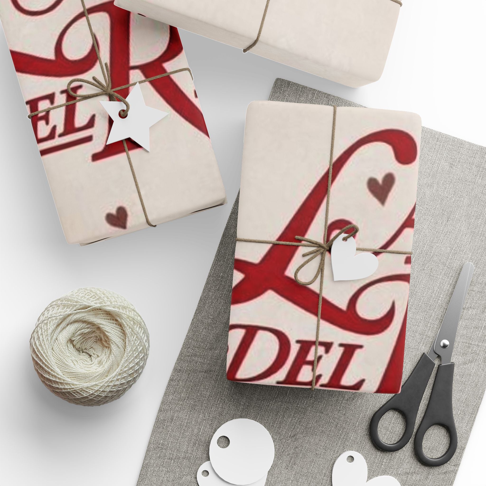 Lana Del Rey Heart Pattern Wrapping Paper, Gift Wrap for Birthdays, Anniversaries, Holidays, Artsy Presents, Customized Packaging