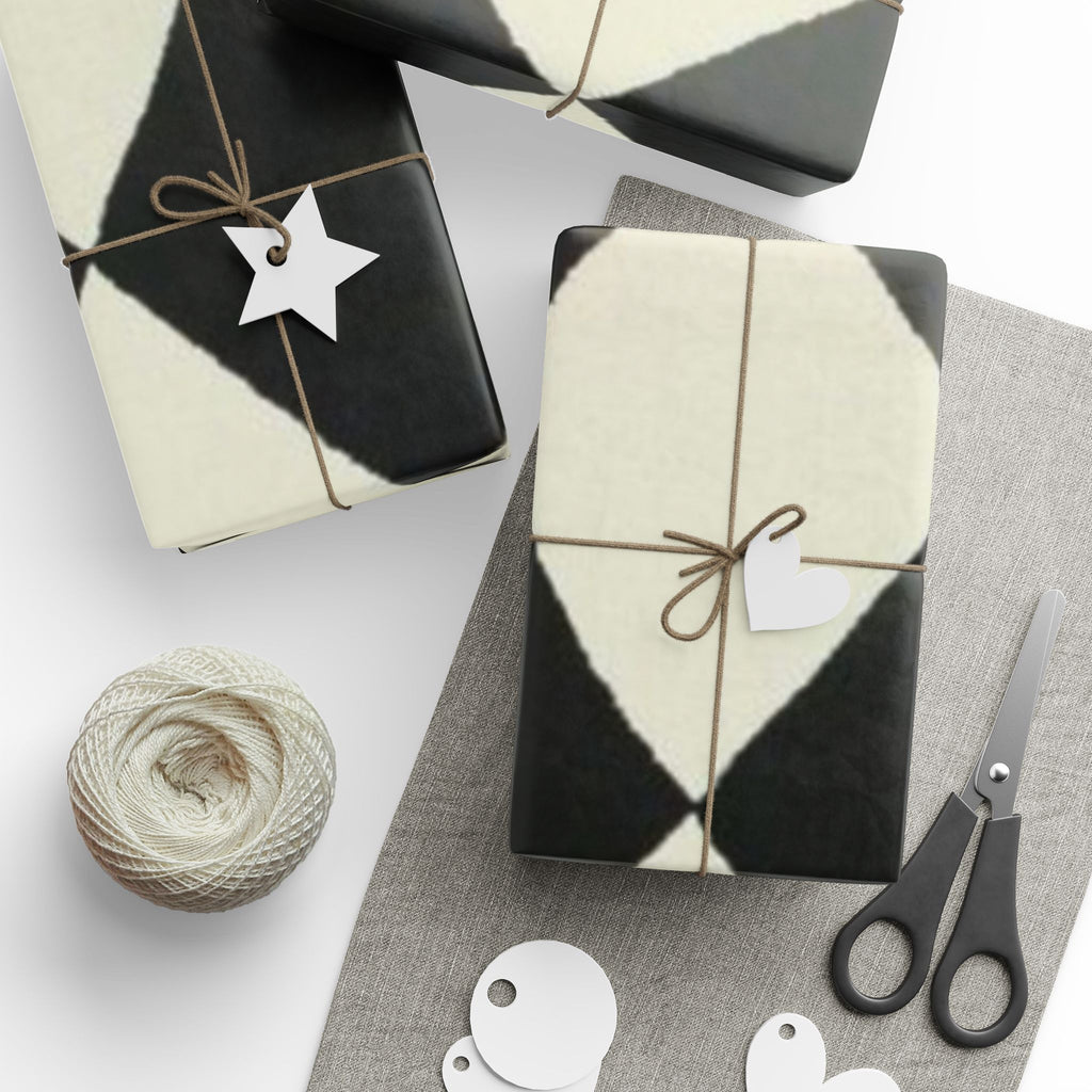 Chic Gift Wrap Paper, Modern Wrapping Paper for Birthdays, Holidays, and Special Occasions, Stylish Black and White Designs