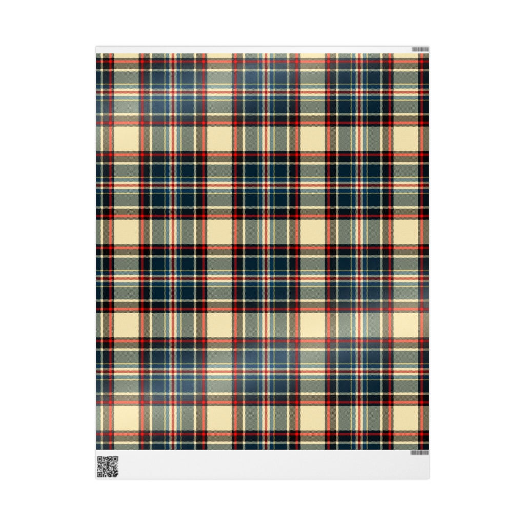 Rustic Plaid Wrapping Paper Roll | Gift Wrapping for Holidays, Birthdays, Christmas, DIY Craft Projects, Special Occasions
