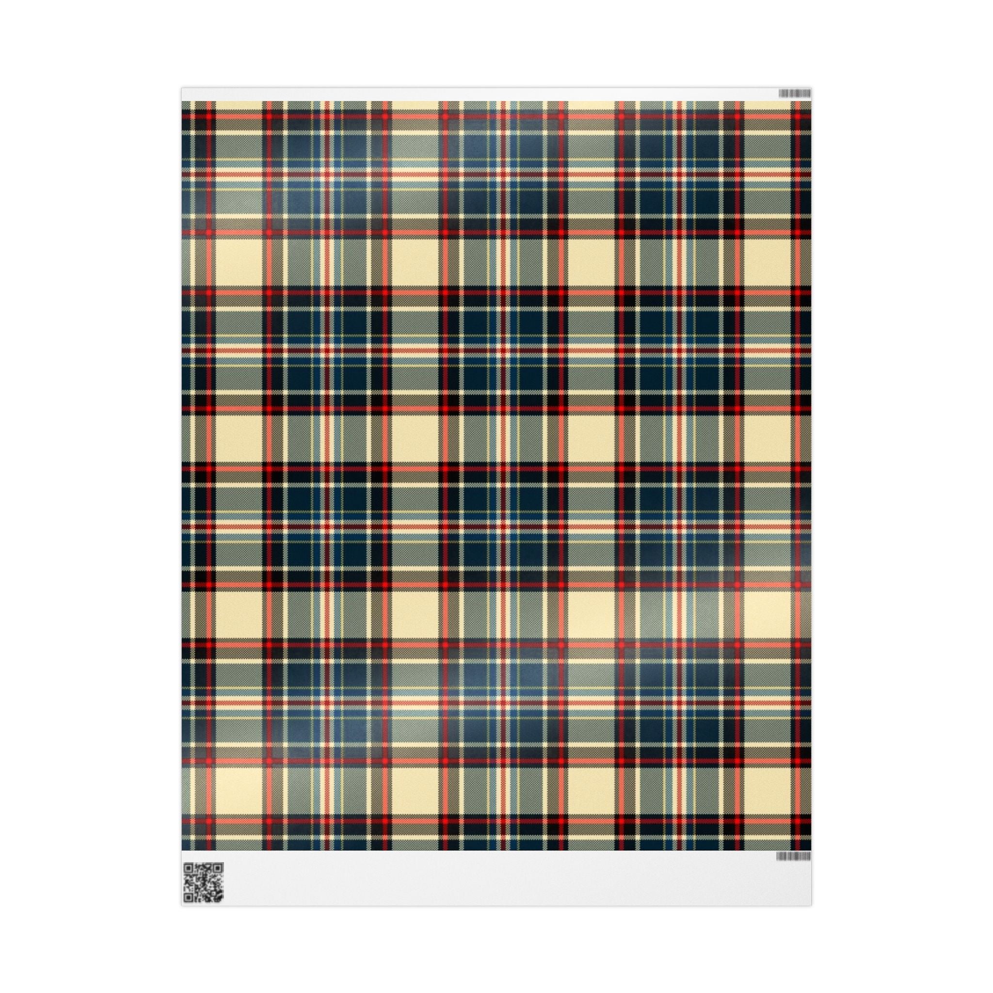 Rustic Plaid Wrapping Paper Roll | Gift Wrapping for Holidays, Birthdays, Christmas, DIY Craft Projects, Special Occasions